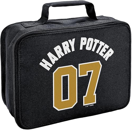 LOGOVISION Harry Potter Jersey Clean Insulated Soft Side Lunch Box - Bolsa de almuerzo reutilizable para trabajo de oficina escolar, sin BPA