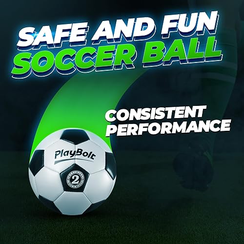 Miniatura 7 de Soccer Ball Size 234 or 5 - Premium PVC Leather Cover - Youth Soccer Balls with Pump - Sports Training, Practice, Match & Game Ball for Kids,