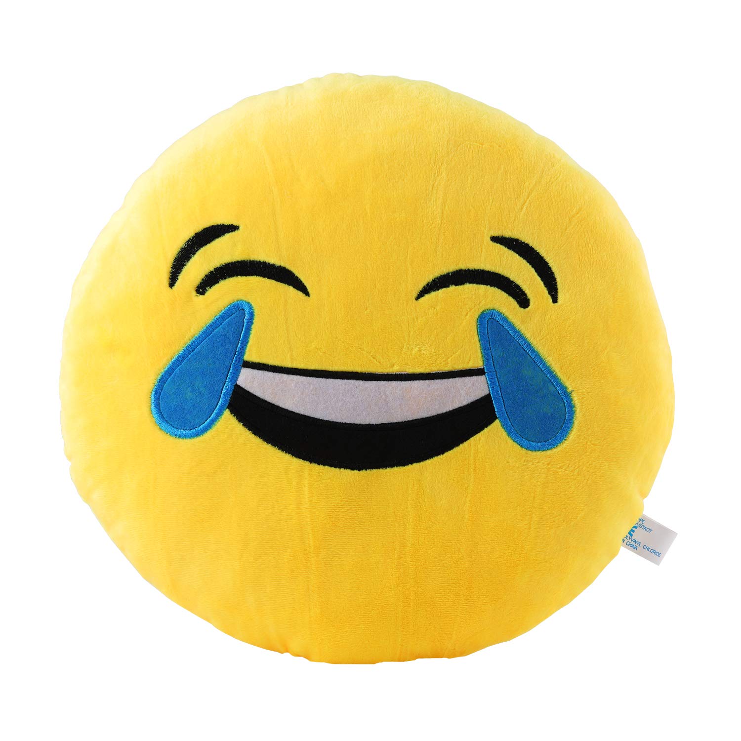 New York Emoji NY-Emoji Throw Pillows 1xLaughTillYouCry Yellow NY-Emoji-LaughTillYouCry