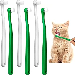 6Pcs Small Dog & Cat Toothbrush Soft Silicone Pet Toothbrush Cat Dental Care Teeth Brush for Dogs Tooth Cleaner Care for Small to Large Dogs Cats