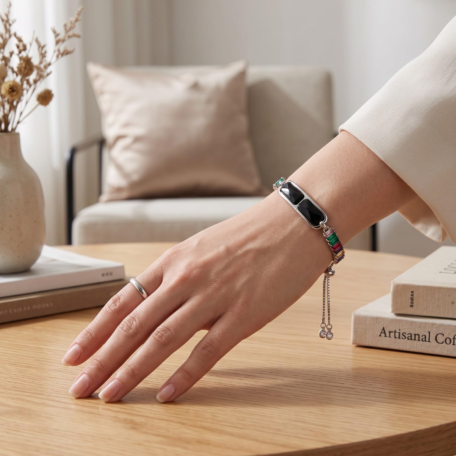 Sxhlseller Bracelet Intelligent de Traqueur de Forme Physique de Bijoux