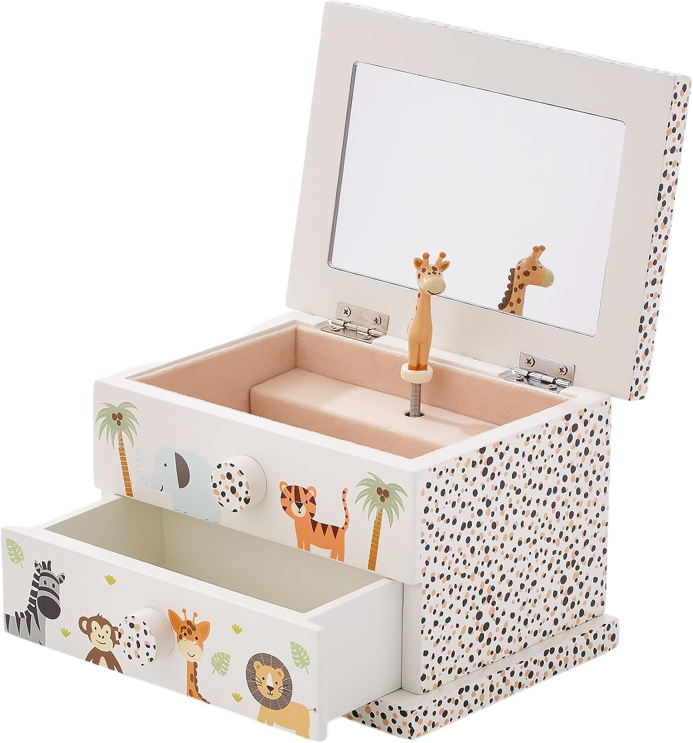 THINGS REMEMBERED Safari Musical Jewelry Box (Free Customization), Plays Teddy Bear Picnic Music, Baby Shower