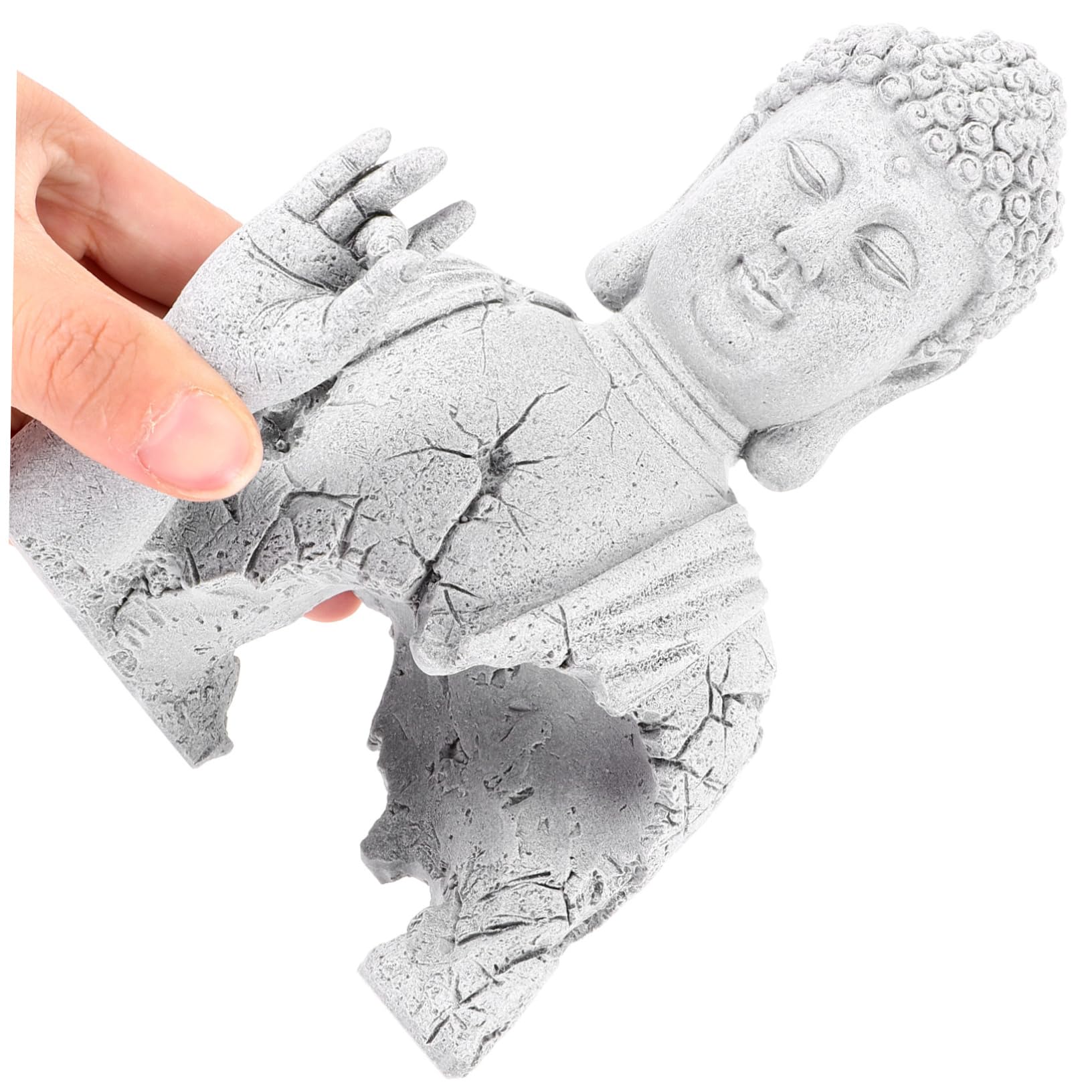 TOYANDONA Statue De Bouddha pour Aquarium Décoration Aquarium Ornement De Figurine De Jardin