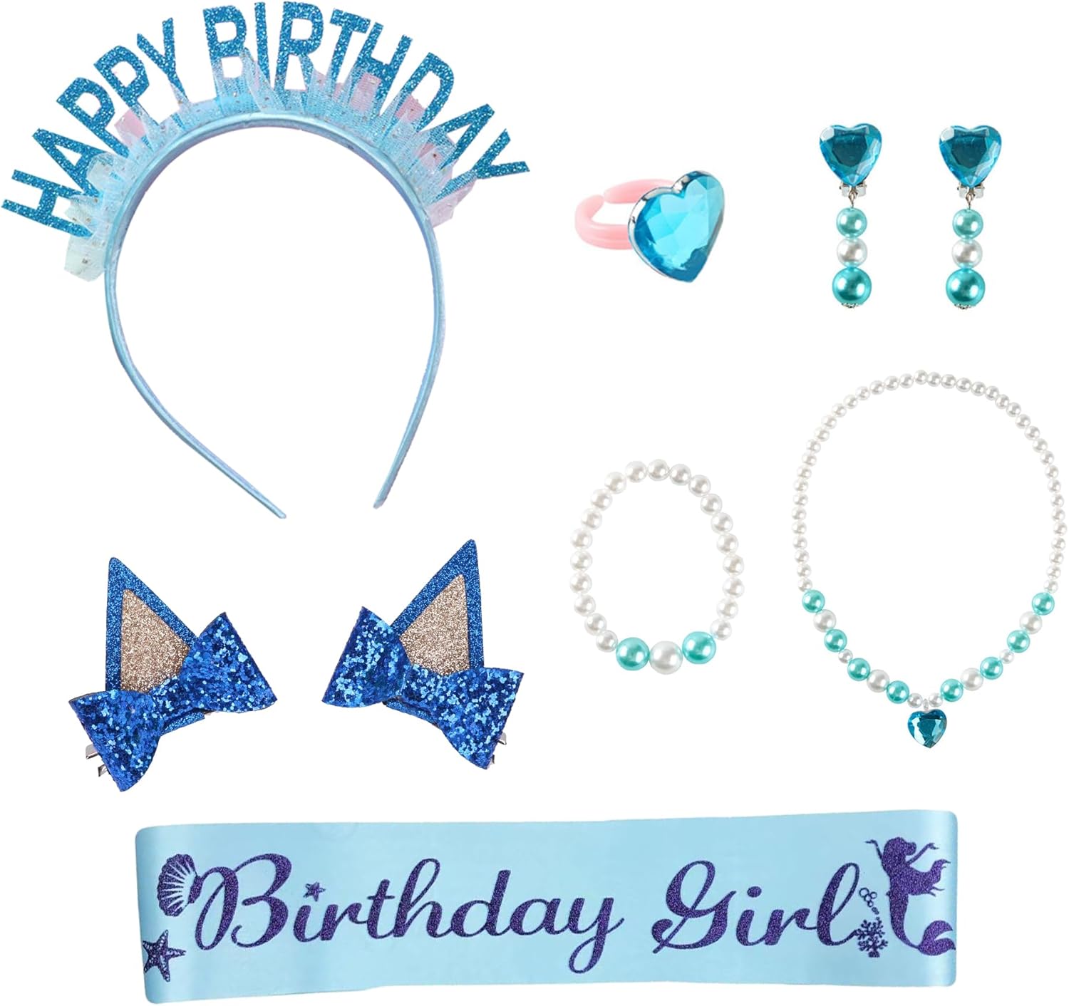 PixiePicks Girls Birthday Outfit- Shirt and Tutu Skirt Dress,Hairpin Satin sash for Children's Holiday Dress Halloween Outfit - Image 5