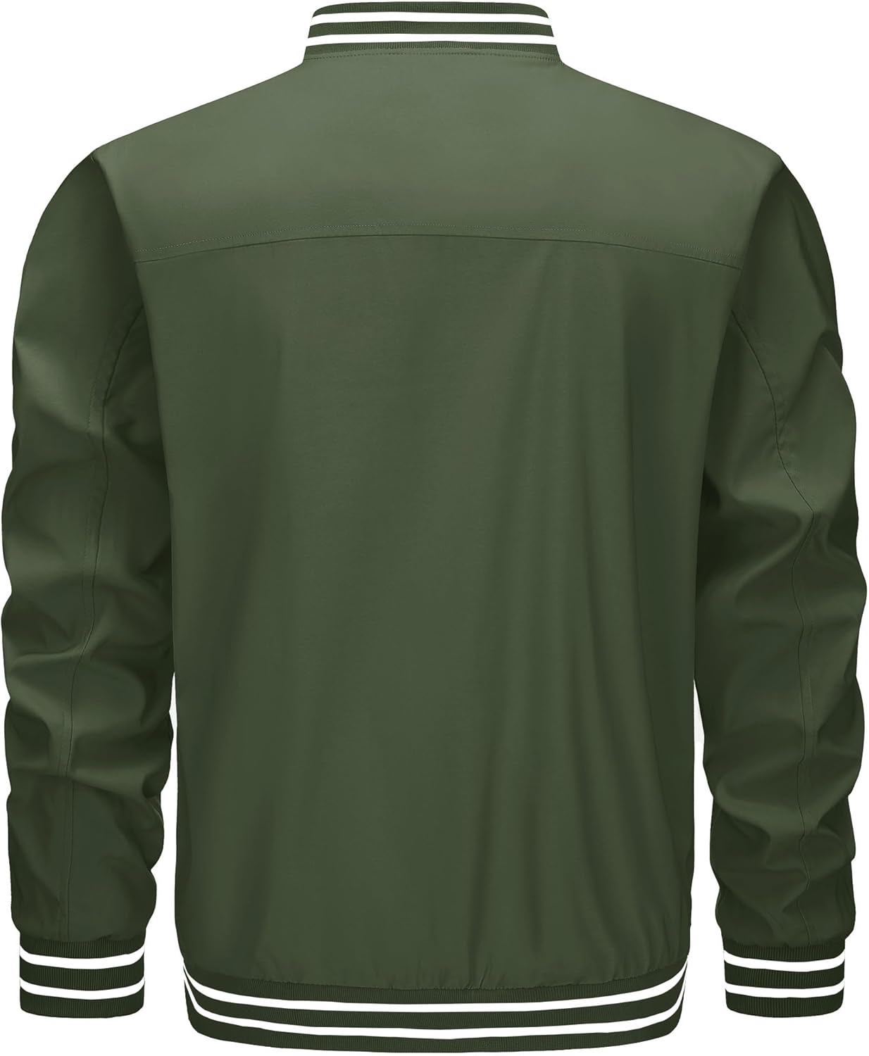 TACVASEN Men's Lightweight Jacket Casual Spring Fall Windbreaker Bomber Zip Up Coat With Pocket - Image 8