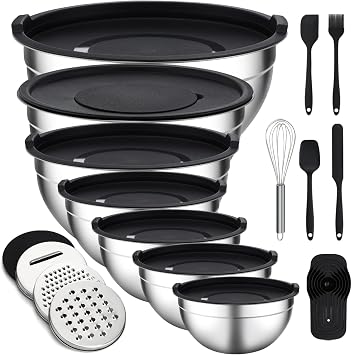 Unokit Mixing Blows with Lids Set