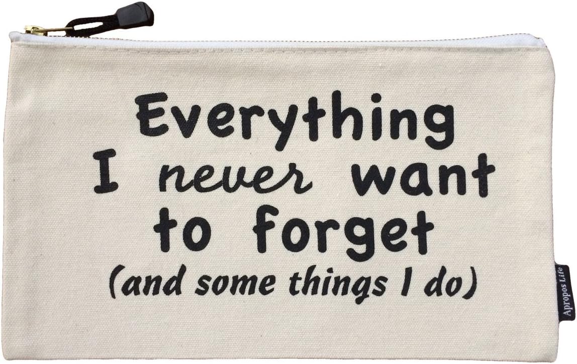 Canvas Pouch -All Purpose Personal Gadget Organizer, Multi-use Toiletry Bag, Cosmetic Case, Travel Organizer, Tech Accessories, Bill Organizer, First Aid Kit, Dopp Bag(12.5"x7.5"EVERYTHING")