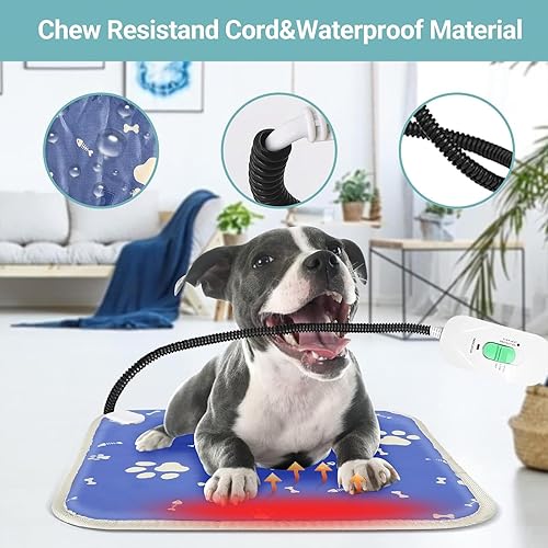 Miniatura 3 de Almohadillas térmicas para mascotas para gatos y perros, almohadillas térmicas pequeñas para perros y gatos para mascotas de interior