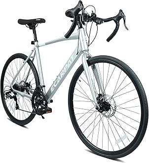 700C Lightweight Aluminum Road Bike, 16-Speed Racing Bicycle with Disc Brakes, Hybrid Commuter Bike for Men and Women, Perfect for City Roads and Outdoor Cycling