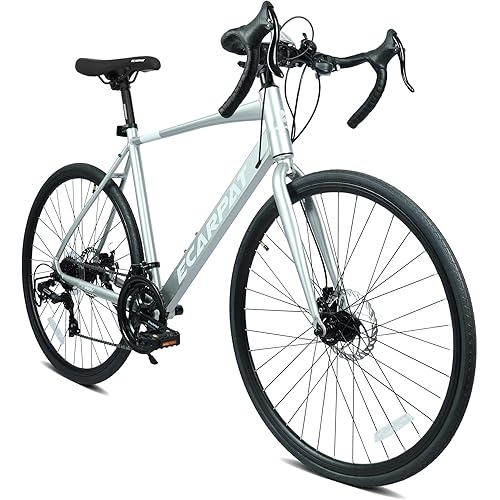 Road Bike, 700C Wheel City Commuter Bicycle, 16 Speed Drop Bar, Fast Acceleration, Racing Bike with Disc Brakes, with Light Weight Aluminum Alloy Frame, Sport Bike, Urban Adult Bicycle