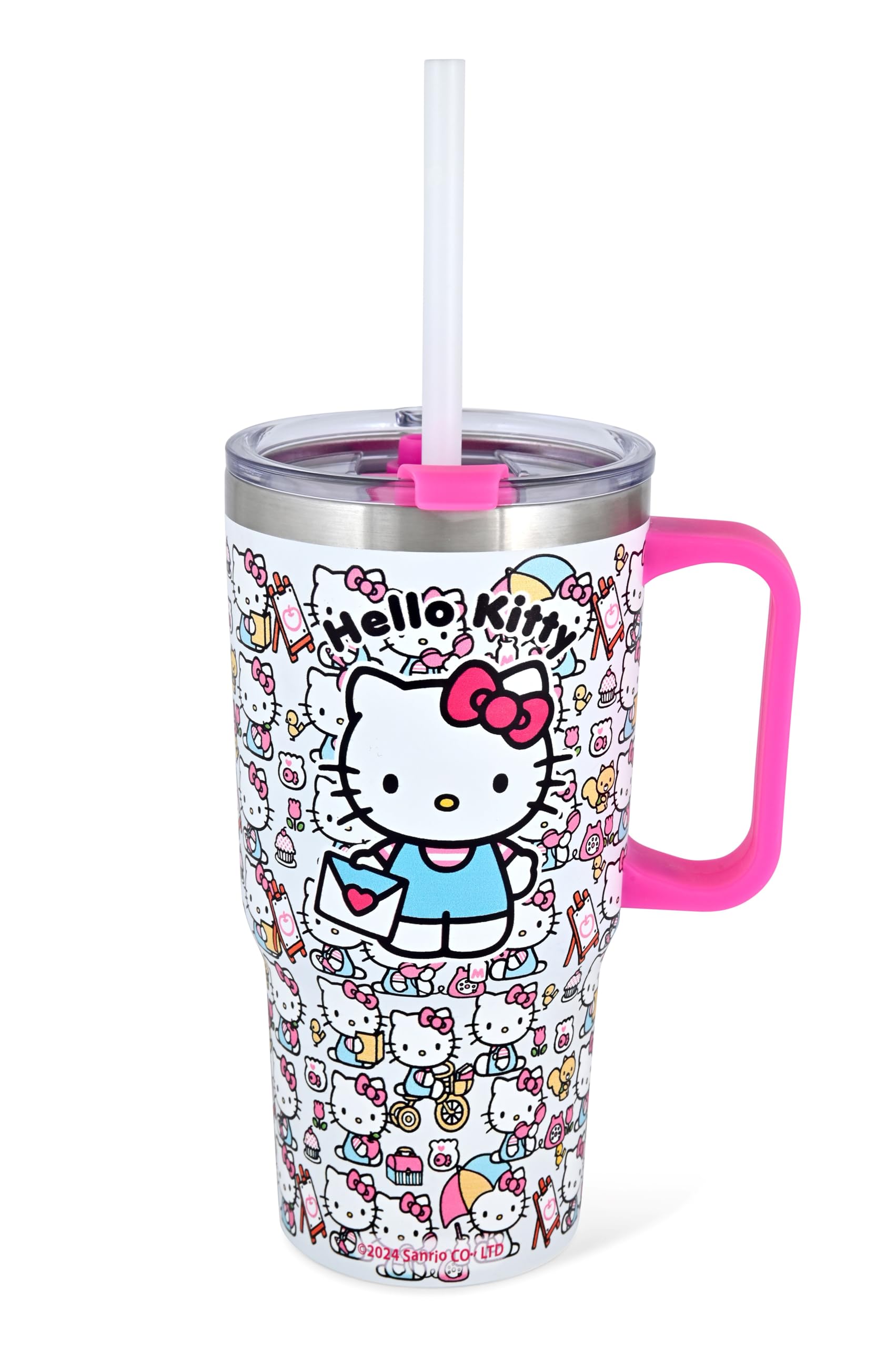 Hello Kitty サーモスカップ 600ml Amazon.com: Sanrio Hello Kitty Tumbler Insulated Stainless Steel