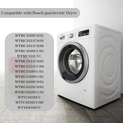 Miniatura 2 de Correa de transmisión de tambor para secadora Reemplazar 491679 AP3679616 Ajuste para Bosch Nexxt Serie 300/500 Gas/Correa de secadora eléctrica