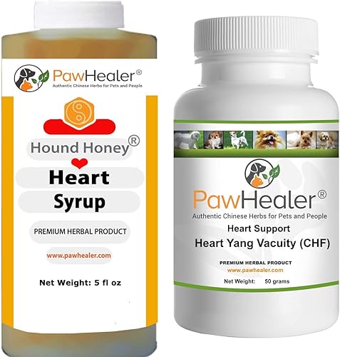 Heart Support  Bundle  Heart-Yang Vacuity (CHF)  1.76 oz de polvo de hierbas + miel de sabro jarabe de corazón  5 onzas líquidas (5.1 fl oz)  tos,
