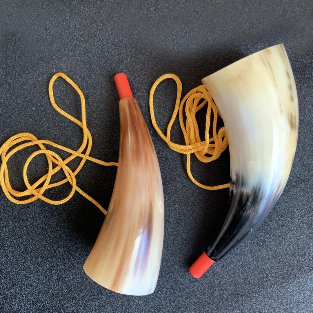 Viking Horn Trumpet Sounding Horn Viking Instrument for Birthday Halloween Christmas Party Favors (17cm)