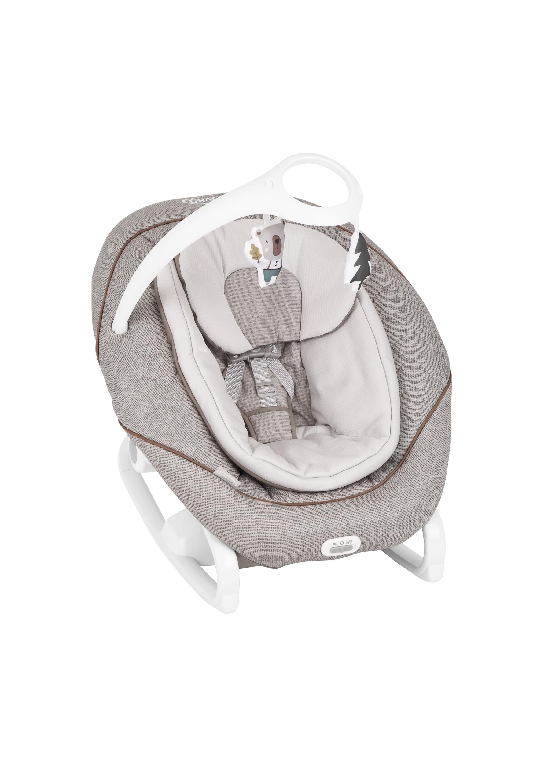Graco All Ways™ Soother elektrische Babyschaukel, Little Adventures | Ab Geburt bis ca. 9 Monate (9 kg), 2-in-1 Babyschaukel und tragbare Wippe, 16 Schaukel-Modi, 6 Geschwindigkeiten