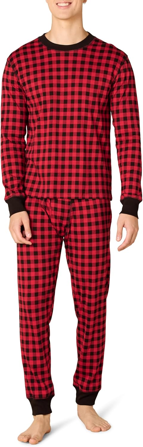 Amazon Essentials Men's Knit Pajama Set