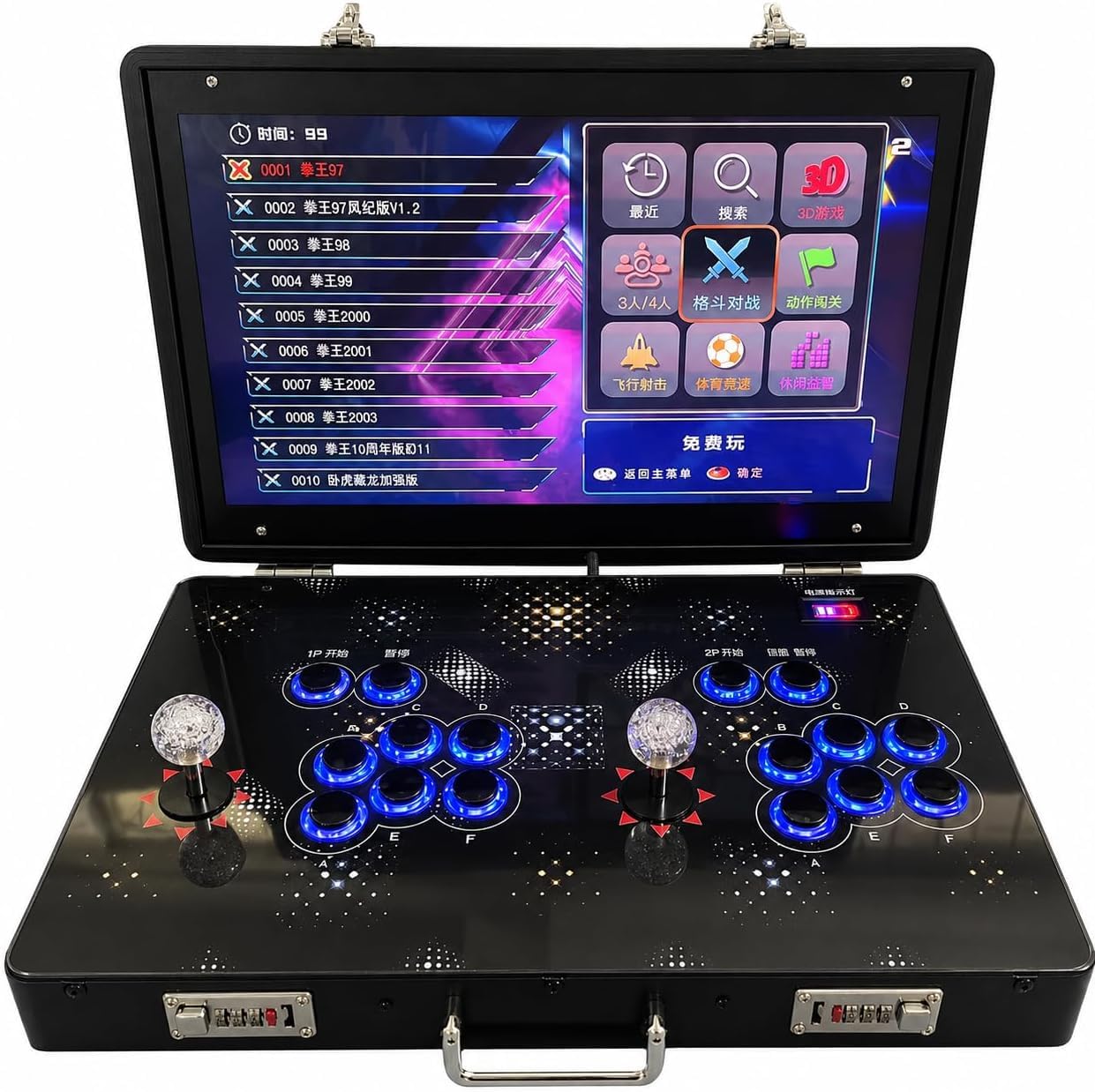 Console d'arcade portable 35000 en 1, écran pliable de 21"