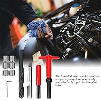 Vista 4 de Jeanoko 11 unids M16x2 Kit de reparación de roscas de acero inoxidable torcido llave de taladro roscado herramienta de inserción para aparamenta