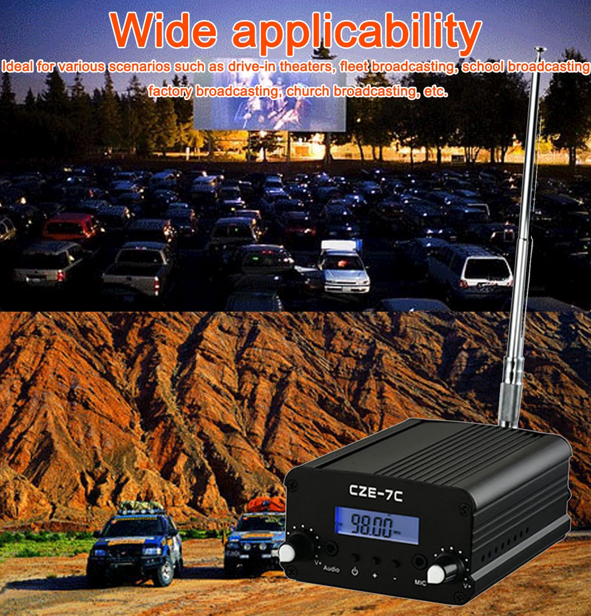 Amazon.com: YOVDA 7W FM Radio Broadcast Transmitter for Church