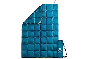 CRUA Lightweight Camp Quilt Blanket for Hiking, Backpacking and Camping