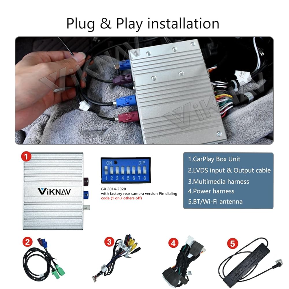 Wireless CarPlay Android Auto Linux Box for Lexus GX 14-20 7