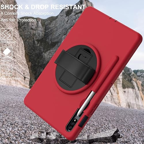 Vista 51 de ORIbox Defender - Funda para Samsung Galaxy Tab S8/Tab S7 de 11 pulgadas, protección contra caídas de cuerpo completo, parachoques 3 en 1 a prueba