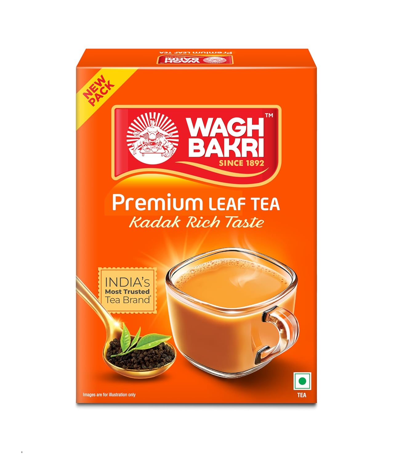 Wagh Bakri Premium Leaf Tea Carton Pack, 500g