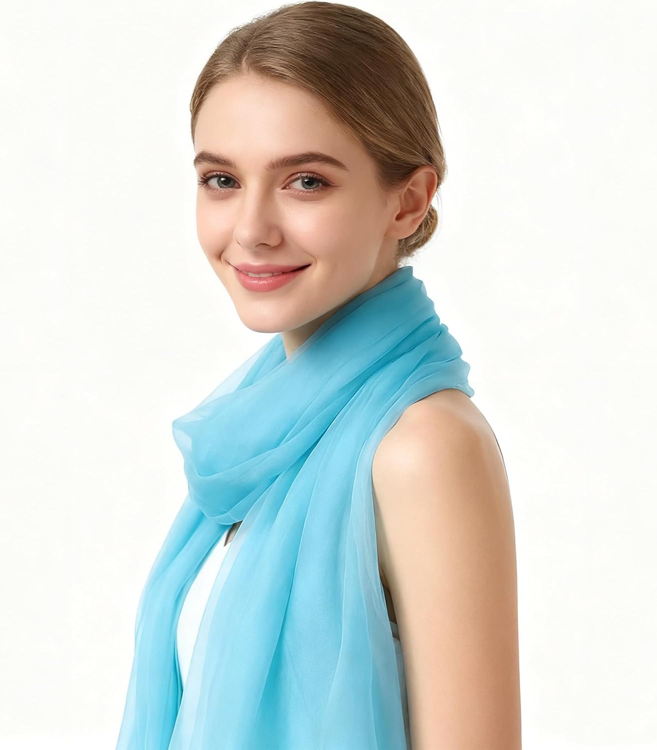K-Elewon Solid Color Silk Feeling Scarf Fashion Scarves Wrap Long Lightweight Shawls for Women - Image 9