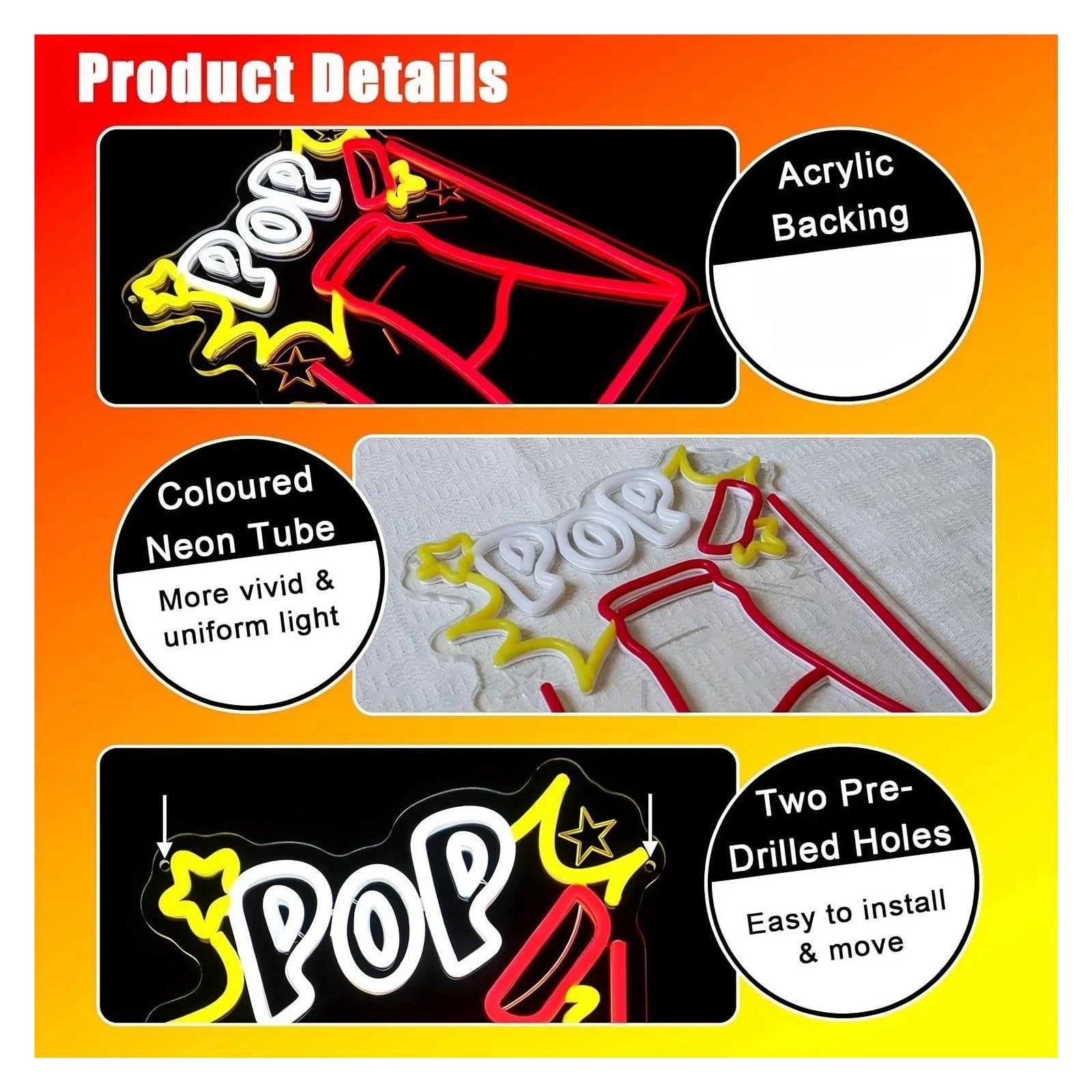 Wiszące neony artystyczne Neon LED, Popularny Projekt Napojów, Imprezy, Restauracje, Bar, Spotkanie, Zasilana Przez USB Lampa Do Montażu Na Ścianie, 28.5cmх40cm