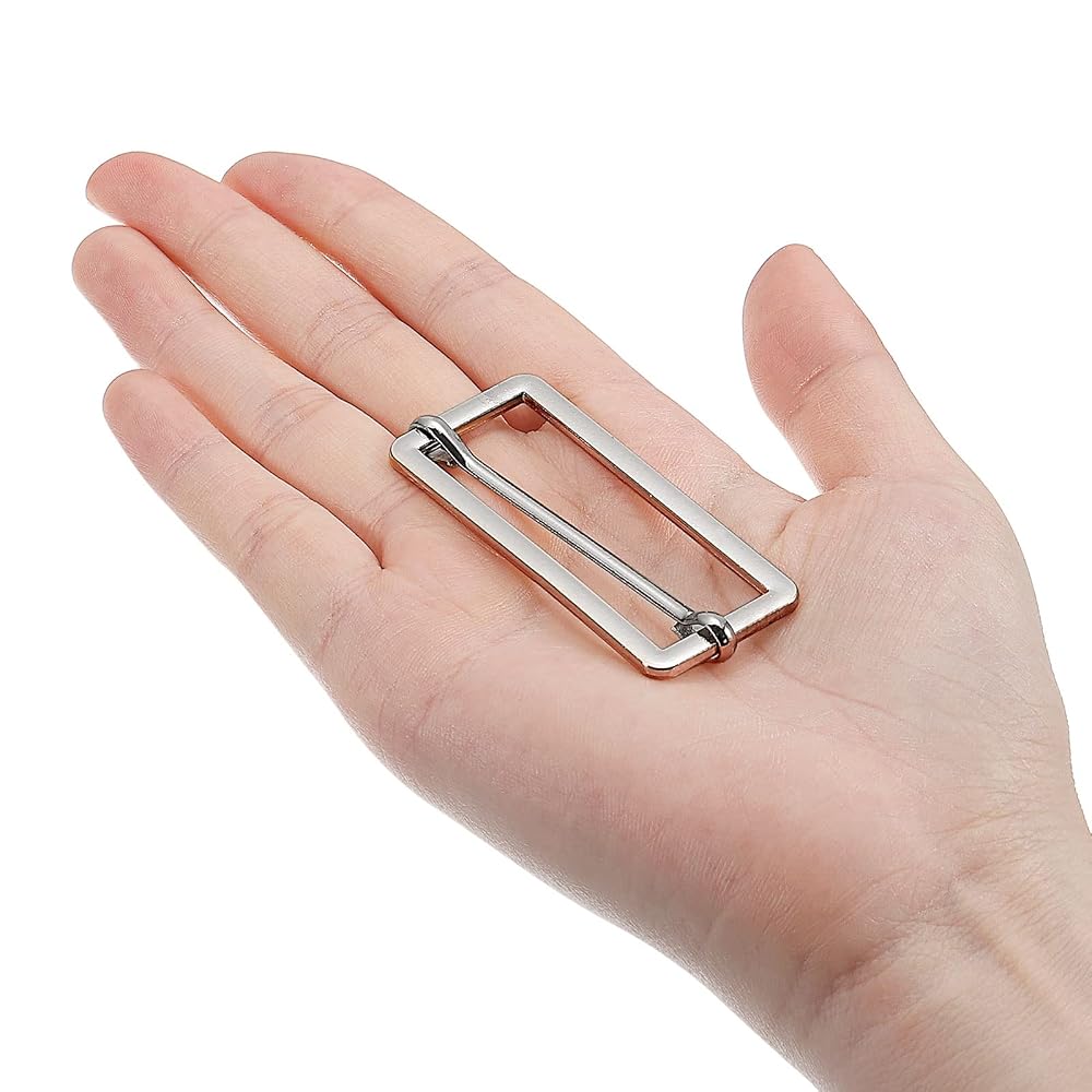 30 Glissières Boucles Métal 32x16mm - Ajusteur Ceinture, Sac - Alliage Zinc Argenté