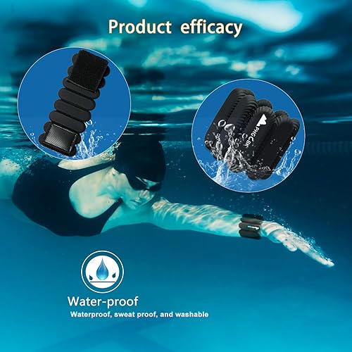 Miniatura 4 de 2Lbs Wrist Ankle Weights for Women - Wearable Arm Leg Bangles Weight Set of 2(1Lb Each) Adjustable Weighted Wristbands for Home Gym Workout,