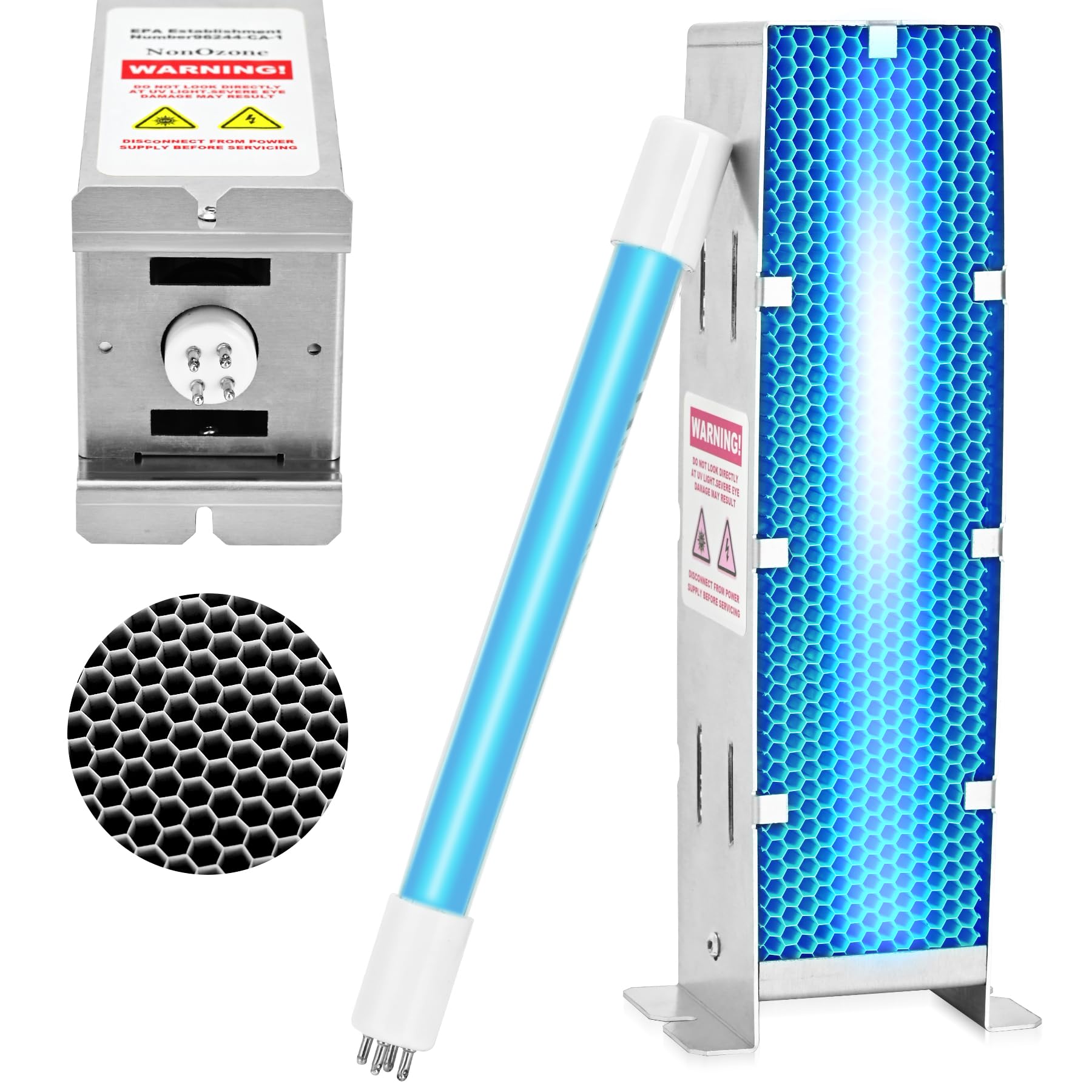 Photo 1 of 2026 Upgrade Air Scrubber Advanced Replacement Bulb,Photocatalytic Oxidation (PCO), 9 Inch Cell & Üv Bulb (Ozone-Free) Replacement for Activetek InDuct 2000,A1013A,A1013C,A1013P,A1013Q, A1013U, 1 Pack