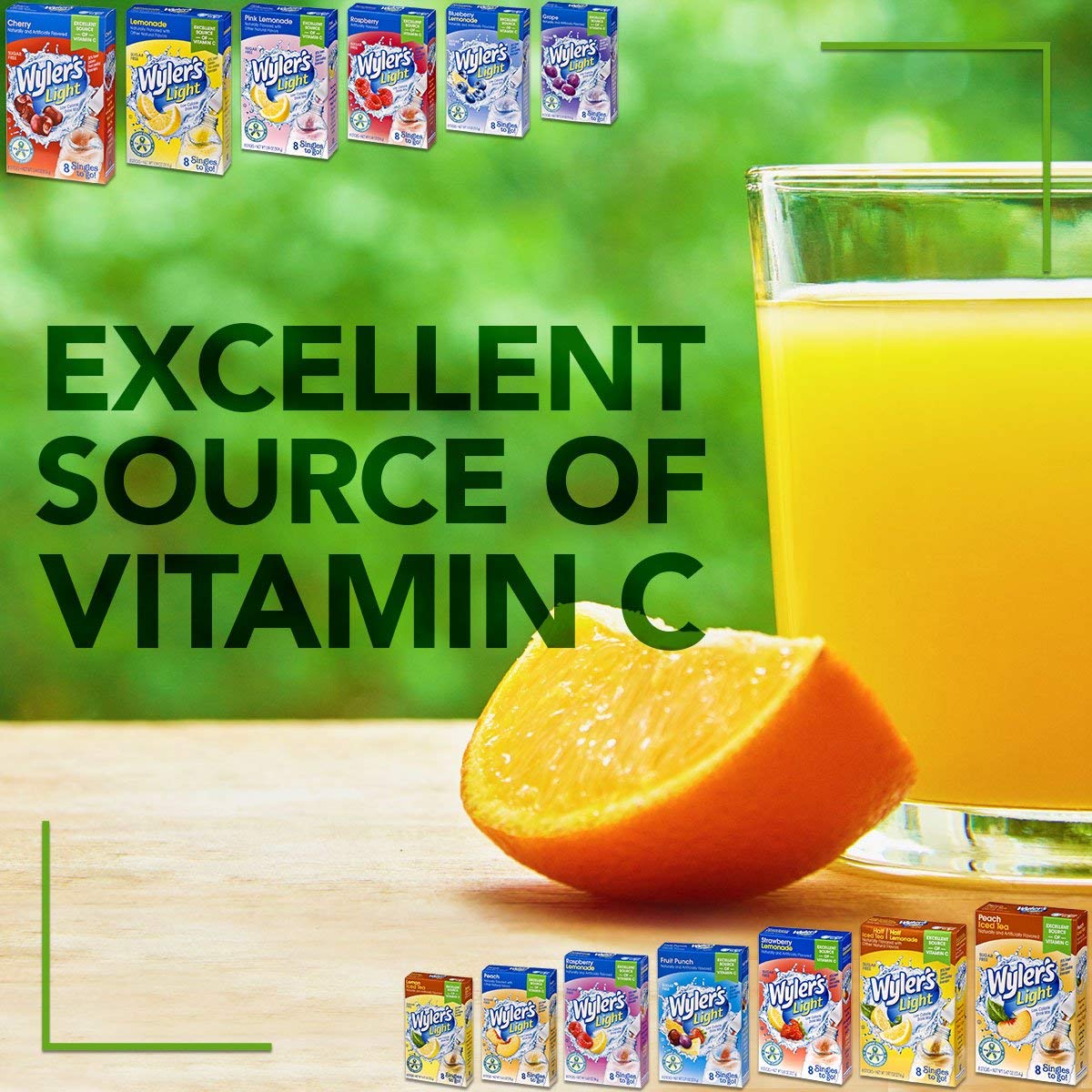 Wyler's Light Singles To Go Powder Packets, Water Drink Mix, Raspberry, 8 Packets per Box, 96 total Packets (Pack of 12) : Powdered Soft Drink Mixes : Grocery & Gourmet Food