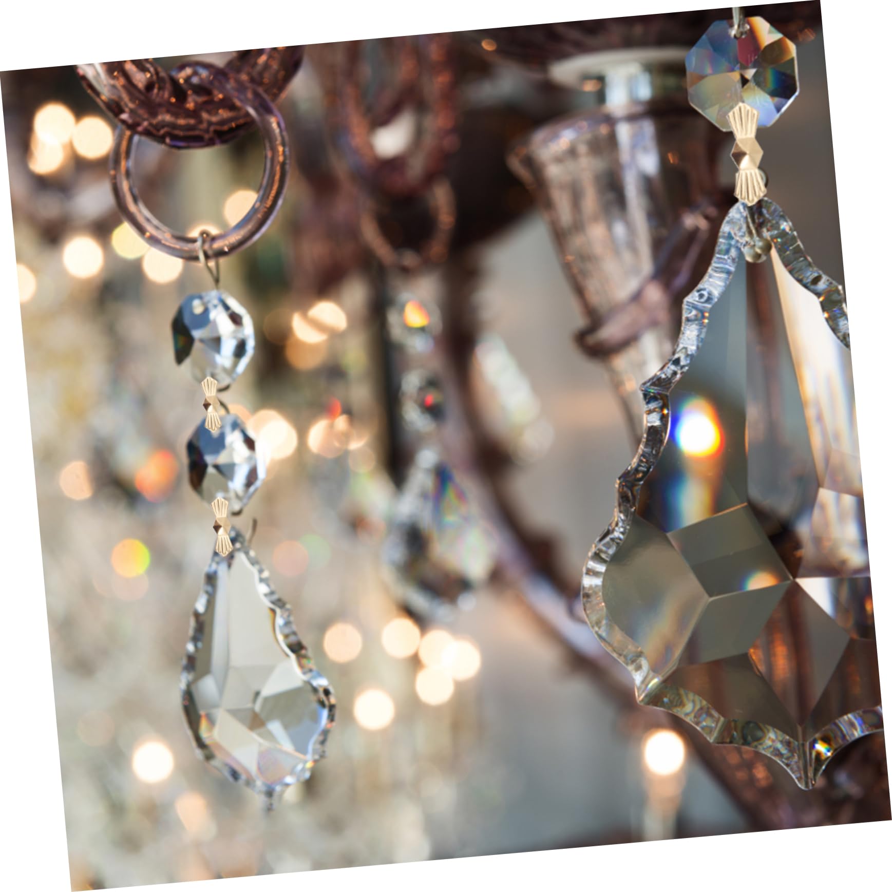 Connettori Per Lampadari 200 Pezzi Clip Farfalla Metallo Resistente Per Fissaggio Cristalli e Accessori Illuminazione