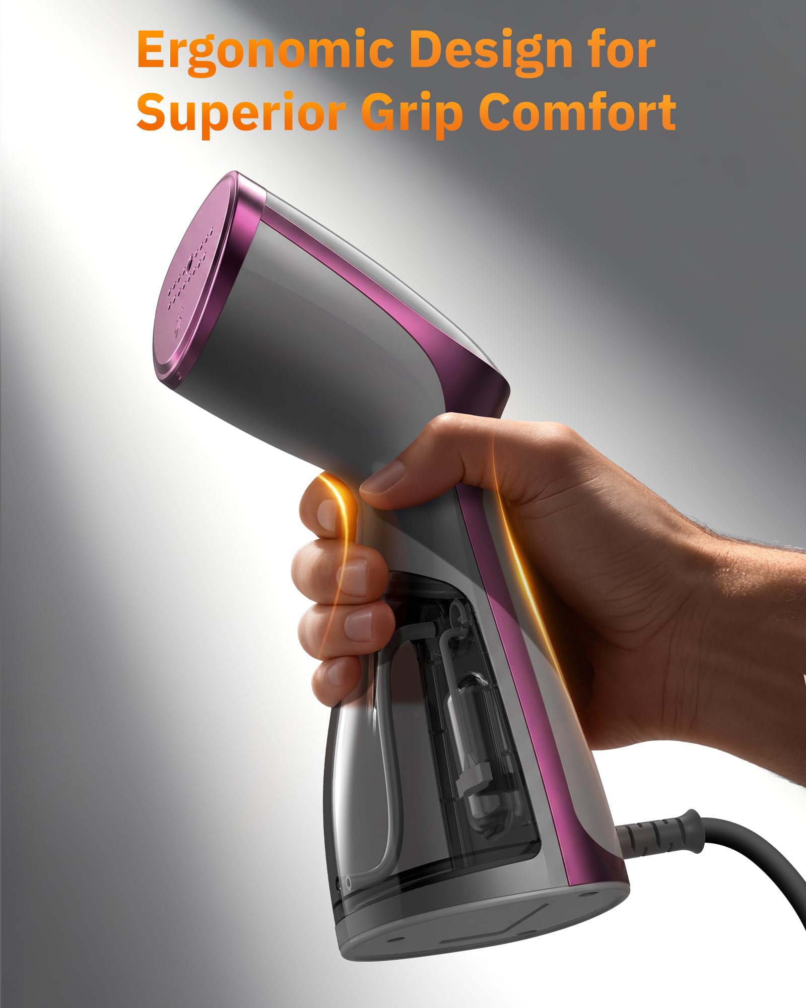 OGHom Portable Travel Handheld Steamer for Clothes, Garment Wrinkle Remover view 7