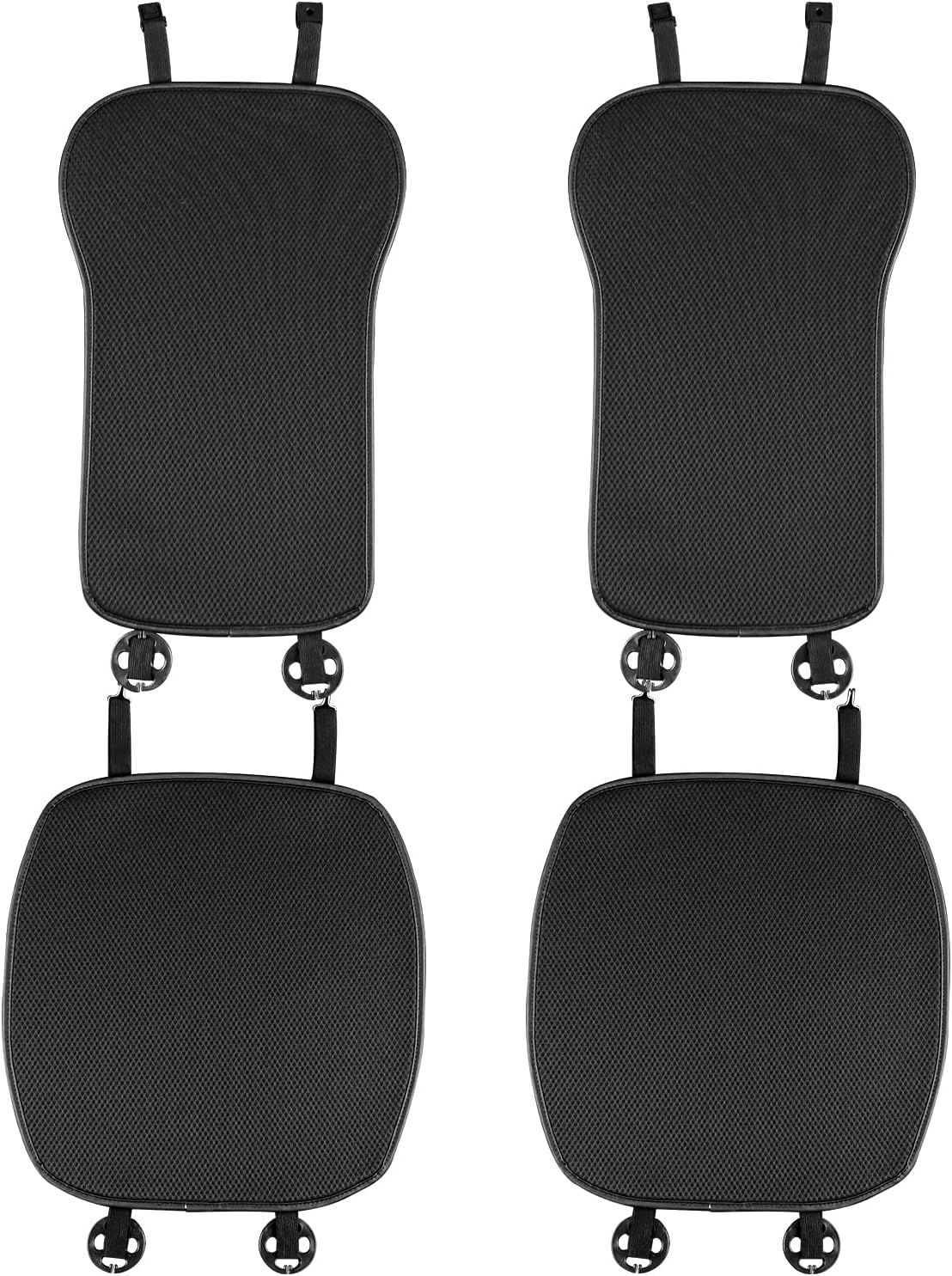 KUNGKIC for Subaru XV Crosstrek Mesh Car Seat Cover Set Breathable Cooling Front Seats Protector Covers for All Season Compatible with 2018 2019 2020 2021 2022 Interior Accessories 4 Pcs Black