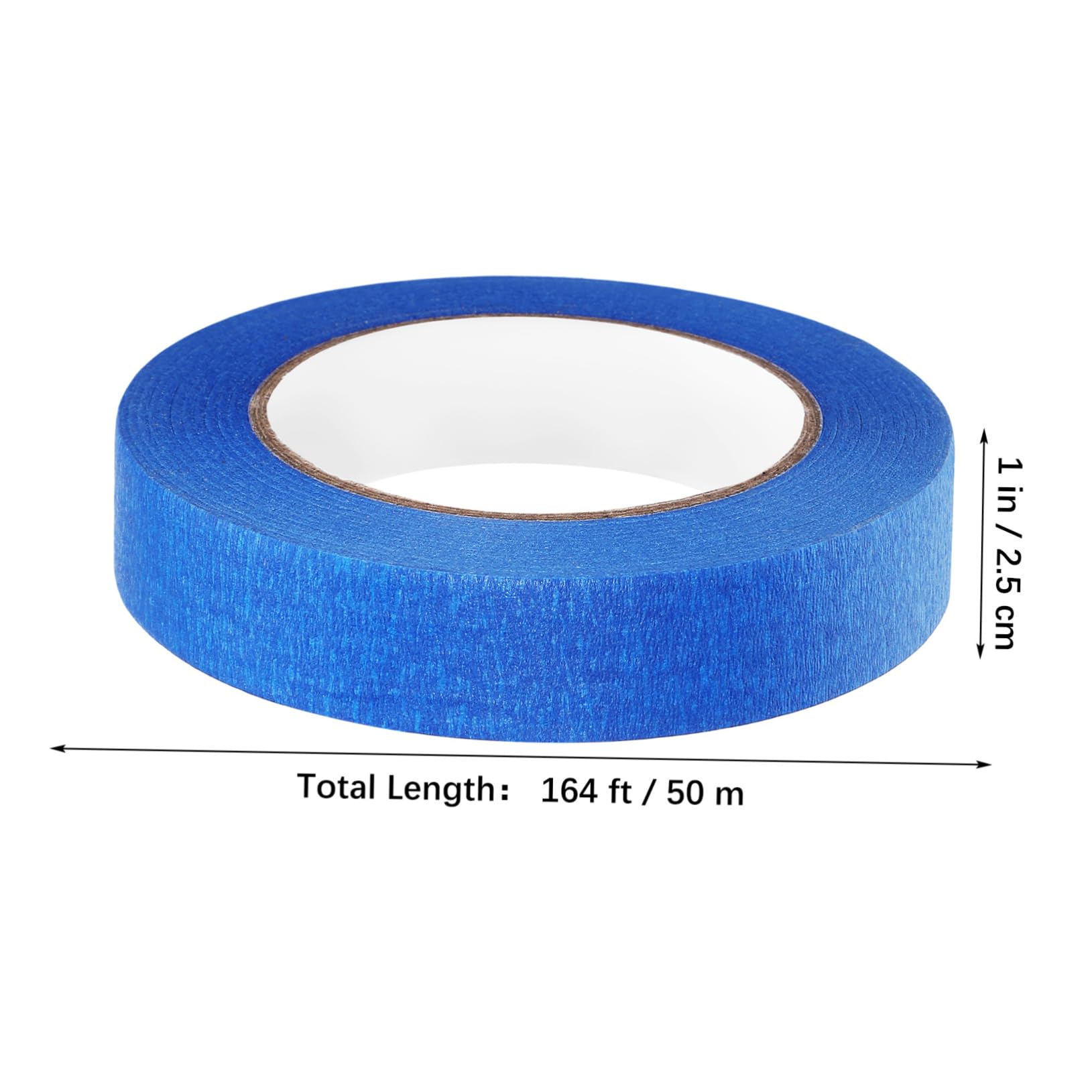 balacoo 5 Rolls Masking Tape Masking Paper with Adhesive Adhesive Tape Blue