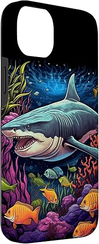 Vista 39 de Funda para iPhone 12/12 Pro Tiger Shark Sea Ocean Underwater Shark Lover