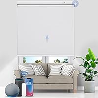 Vista 1 de Grandekor Persianas motorizadas con control remoto, persiana enrollable motorizada inteligente, persianas eléctricas inalámbricas 100% opacas