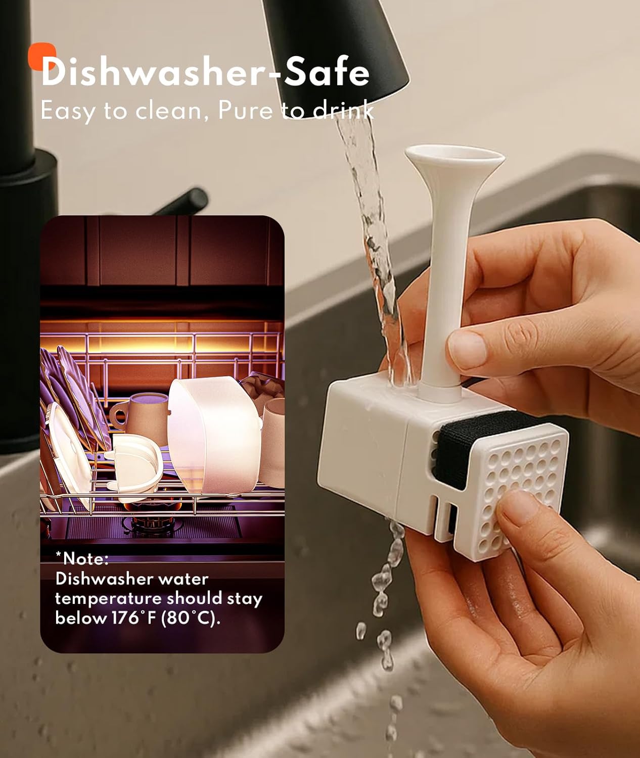 Homerunpet Cat Water Fountain with Wireless Pump, 2.5L/84oz Tritan Pet Water Foutain Indoors, Ultra-Quiet, Detachable Design, Easy Cleaning Cat Water Bowl for Cats, Dogs