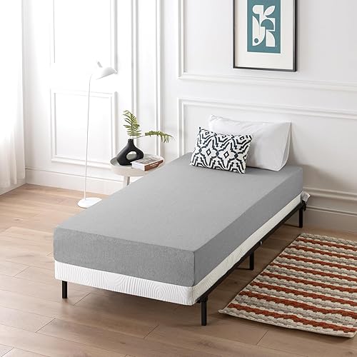 Miniatura 10 de Base somier para colchón perfil plegable bajo de 4 pulgadas Zinus, Acero