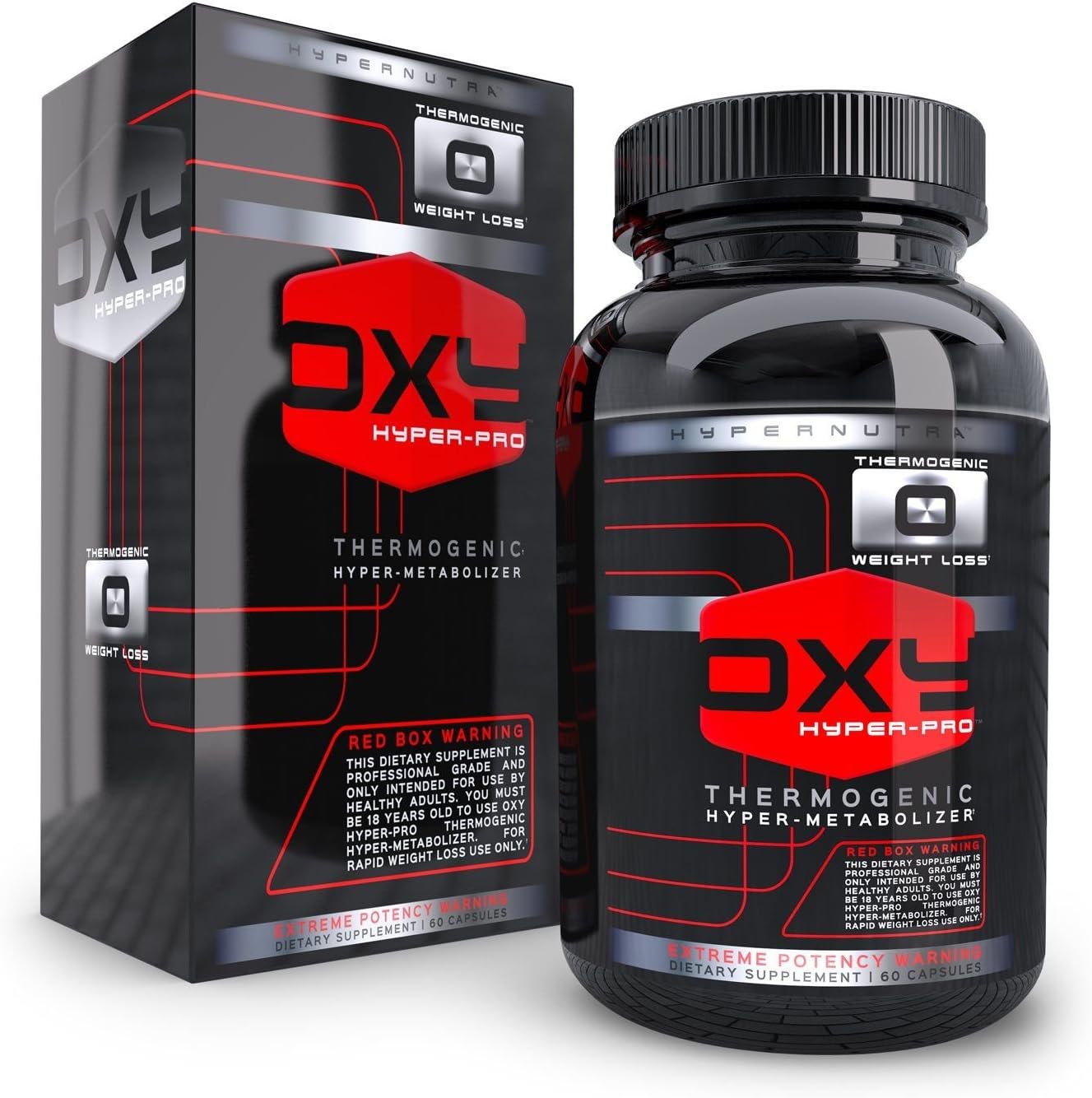 Oxy HP - Elite Thermogenic Diet Pill Hyper Pro - Appetite Suppressant, Fat Burner for Fast Weight Loss. 60 Capsules
