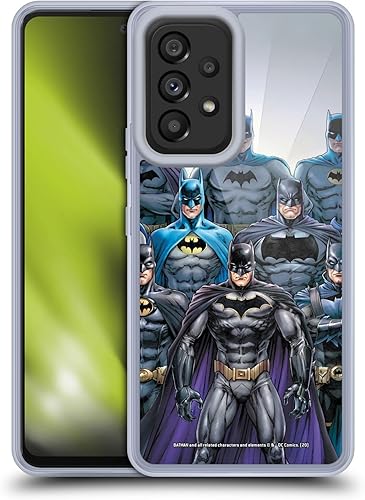 Head Case Designs Funda de gel suave con licencia oficial de Batman DC Comics Through The Years Iconic Comic Book Costume Compatible con Samsung
