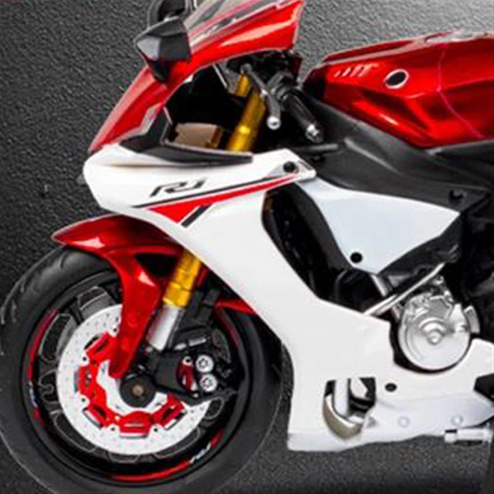 Modello 1/12 Per Yamaha YZF-R1 Modello Di Moto Fonde Sotto Pressione In Metallo Collezione Simulazione Giocattoli Per Regalo(Red Retail box)