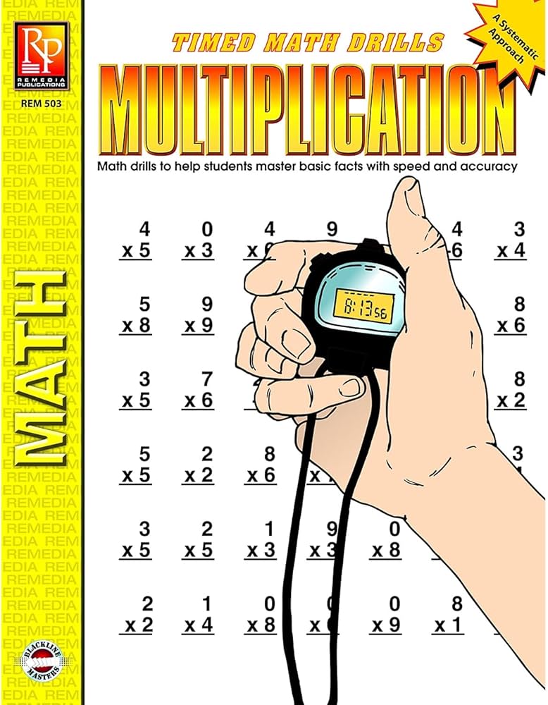 Timed Math Drills: Multiplication | Reproducible Activity Book: Kitty Scharf: 9781561755226: Amazon.com: Books