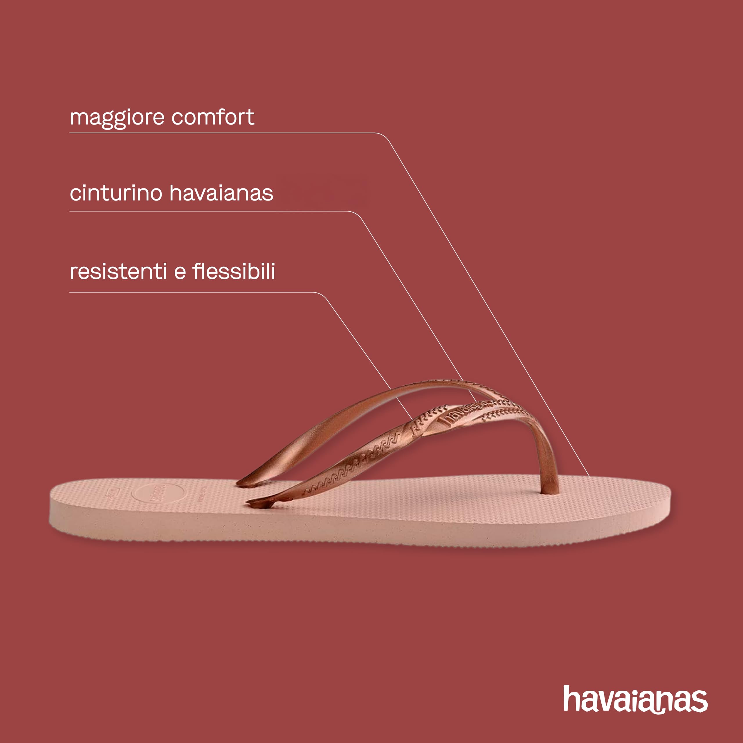 Havaianas - Fantasia, Infradito Da Donna Comode, Resistenti Ed Eleganti, Cinturini Metallici Con Incrocio Laterale, Per Donna