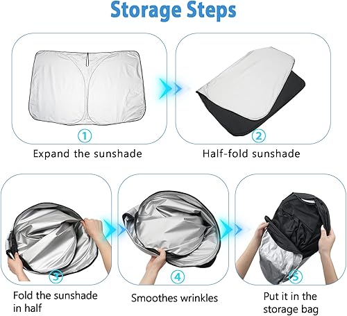 Vista 24 de LUWU - Parasol para parabrisas de camioneta Hyundai Santa Cruz 2023, accesorios para Hyundai Santa Cruz 2023 2022 2023 Santa Cruz parasoles