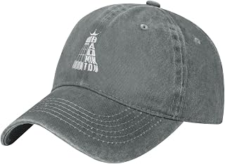 Vintage Badminton Baseball Cap for Men Women Adjustable Cotton Dad Hats
