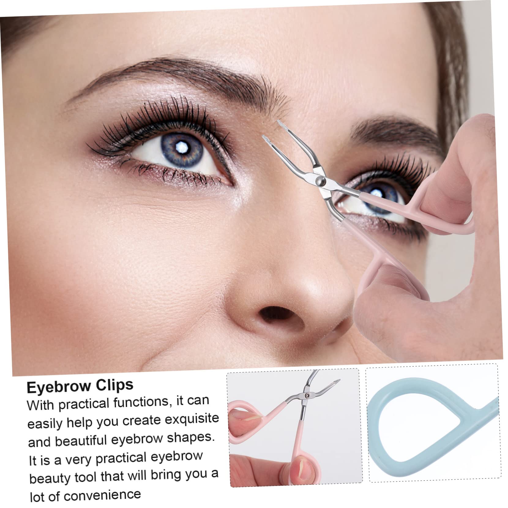 Healeved 18 Pollici Pinzetta servirsi lookover tweezers strumenti per sopracciglia strappa sopracciglia abito Forbici pinzette a clip pinzette piatte a punta dritta Acciaio inossidabile