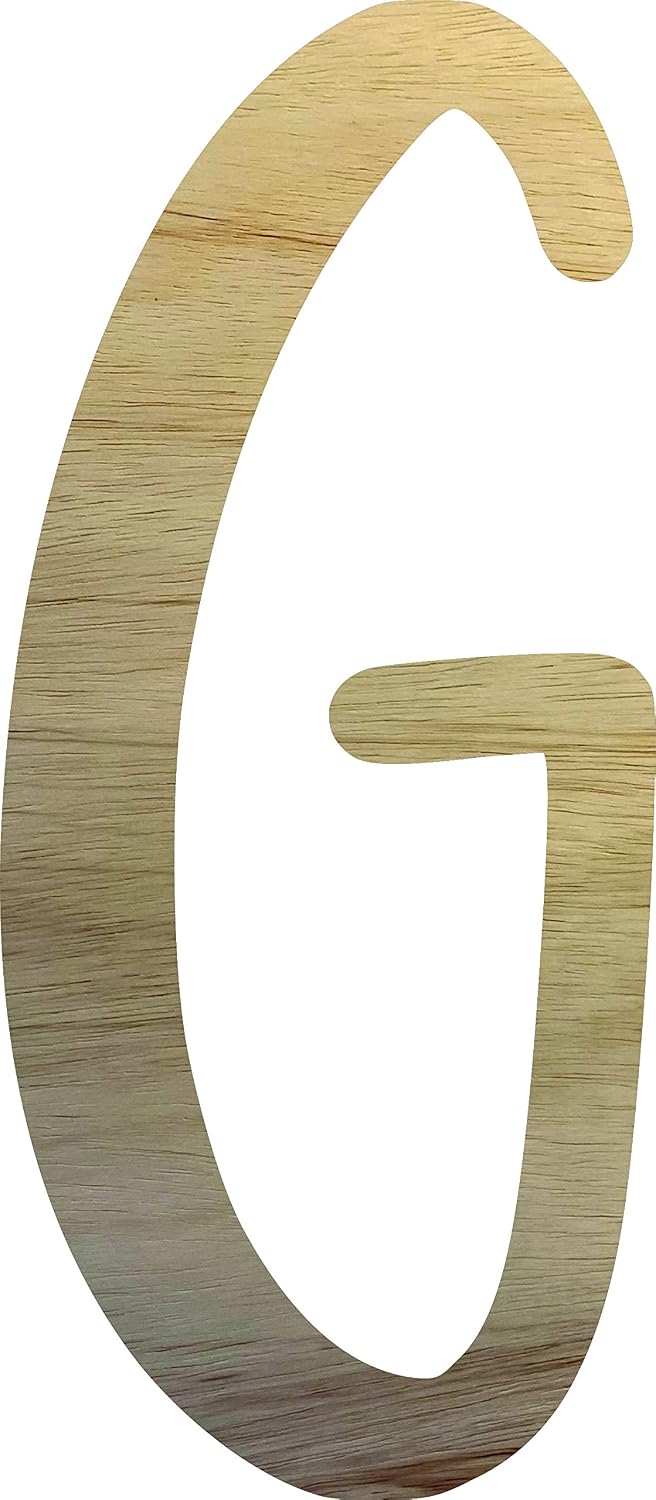 Unfinished Wood Letter 4" Blank A Hometown Font